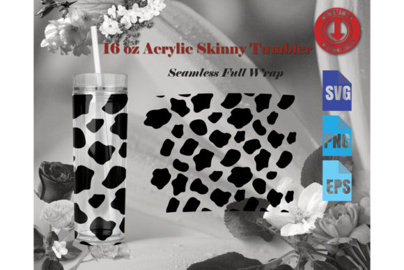 A Craft Designer's Review: Cow Print Graphics for Tumblers