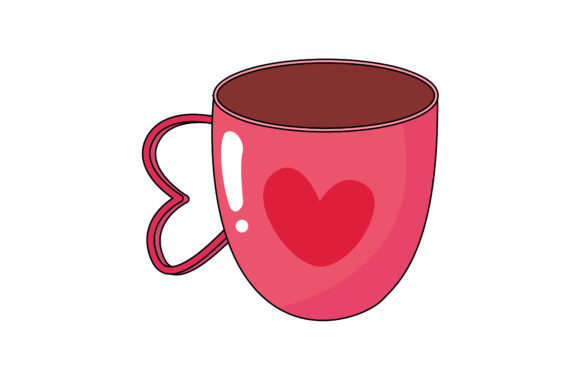 A Designer's Review: Valentine Icon Cute Cup Fill Lines-02