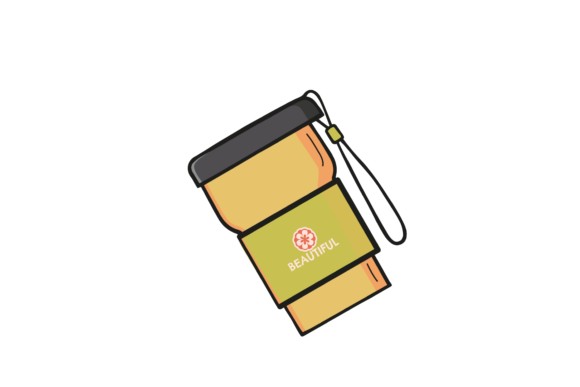 A Designer’s Assessment of the Tumbler Yellow with Rope Vector Graphic