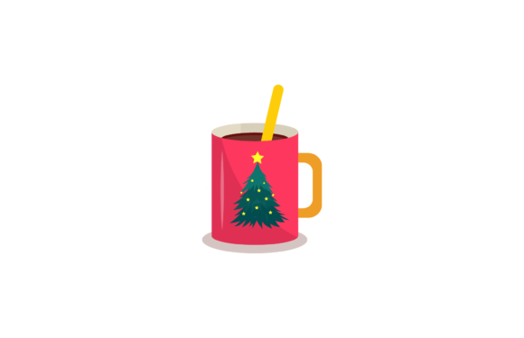 A Festive Cup Christmas Tree Icon for Modern Graphics