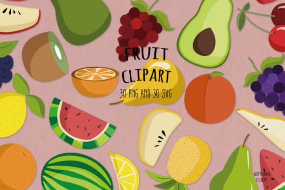 A Fresh Graphic Design Asset for Crafters & Fruit Illustrations
