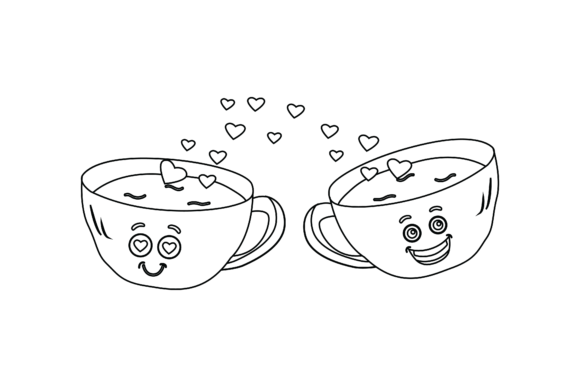 A Review of Valentine Kawaii Cup Graphics for Editorial Use