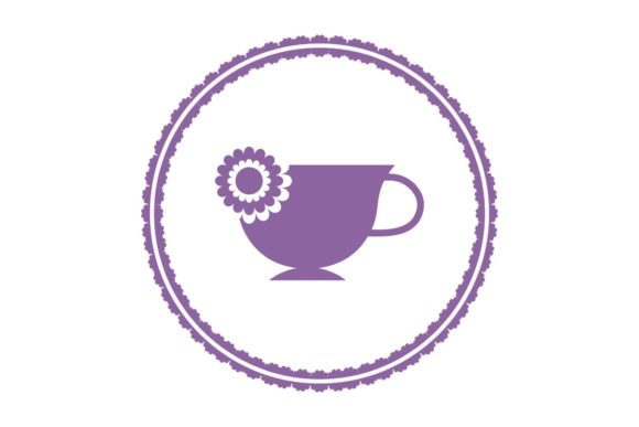 A Versatile Purple Flower Cup Graphic for Crafting
