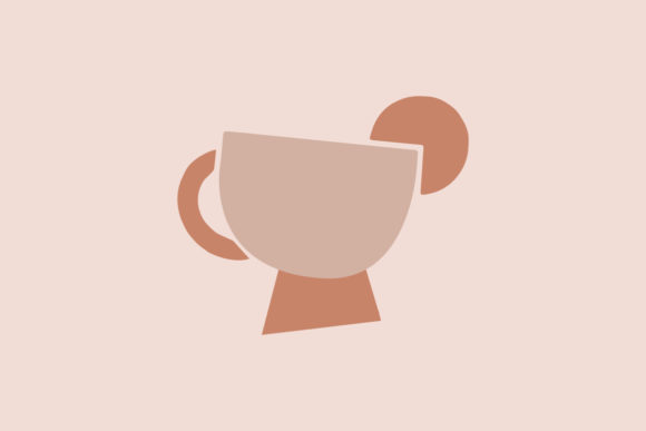 Abstract Tea Cup Graphics: A Brand Designer's Review