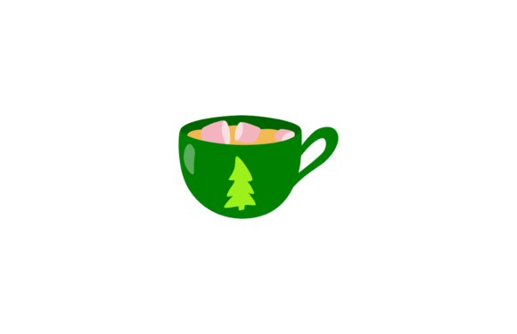 Christmas Cup Graphics for Festive Brand Illustrations
