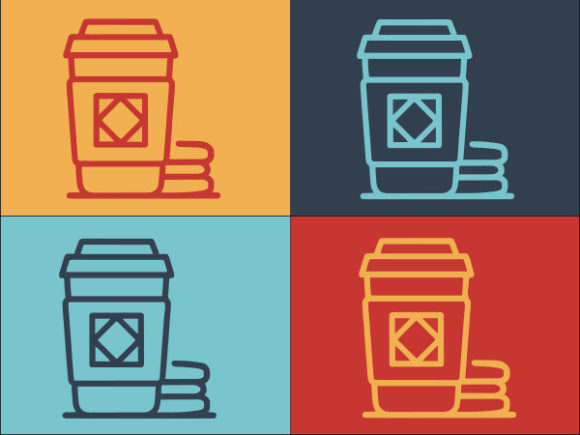 Coffee Cup to Go: An Elegant Graphic for Local Business Branding