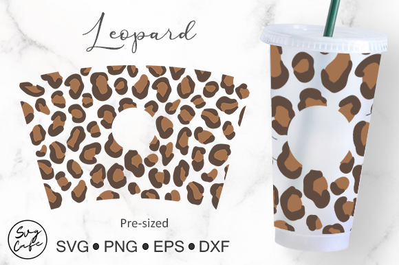 Crafting Modern Graphics with a Leopard Print Cold Cup