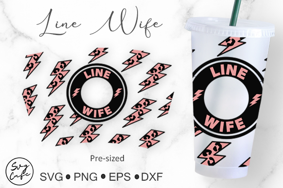 Evaluating the 24oz Cup Line Wife Graphic for Commercial Digital Products
