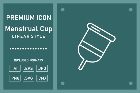 Menstrual Cup Glyph Vector Line Icon Review